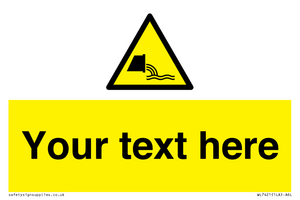 Custom Warning sewage effluent outfall